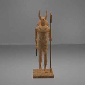 3D statue egyption model