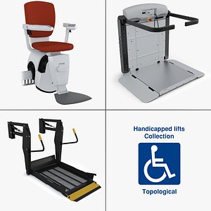 handicapped lifts 3d model
