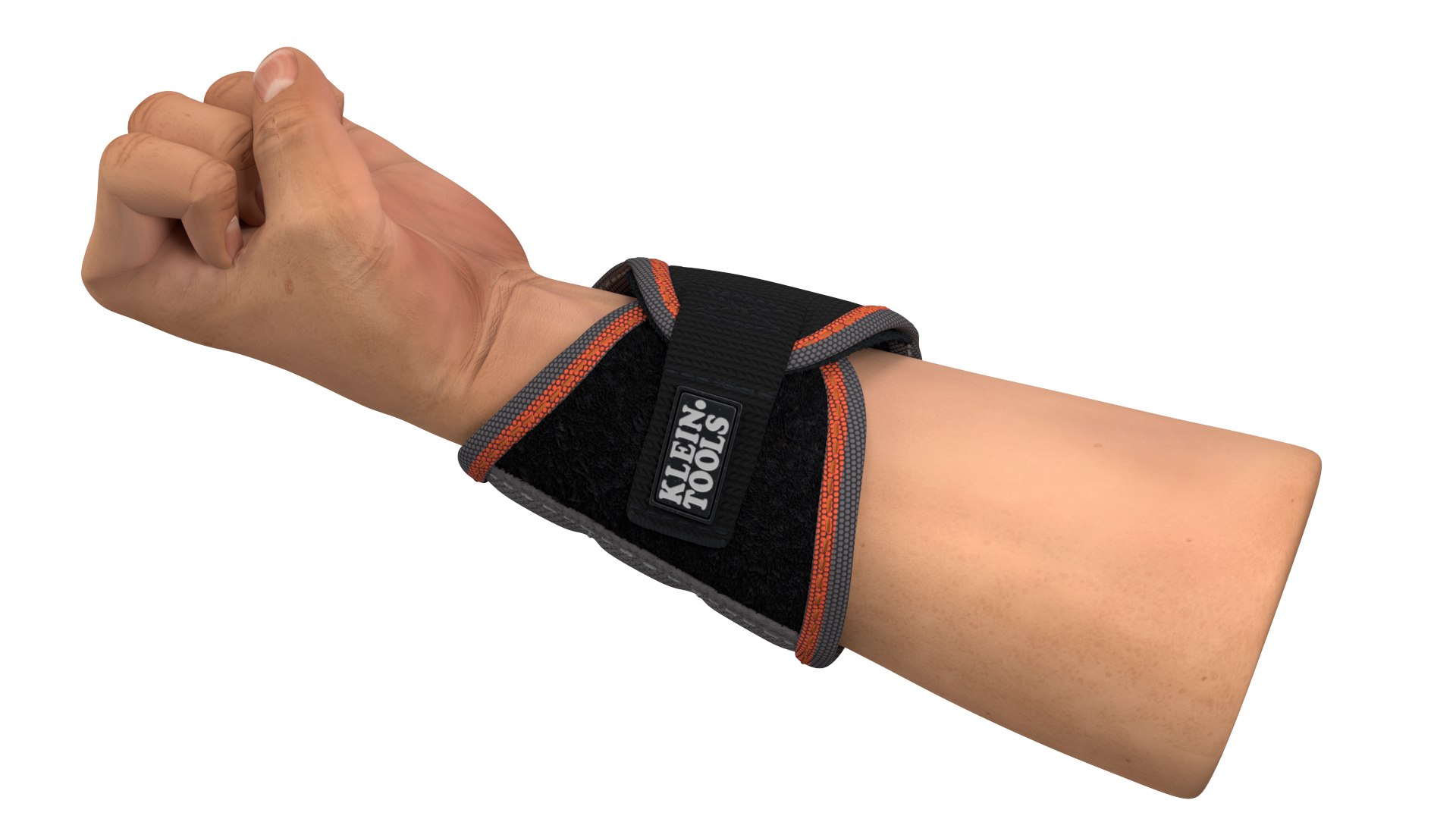 Magnetic Wristband on Human Arm 3D model preview
