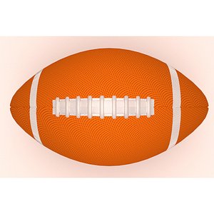 3D model rugby ball