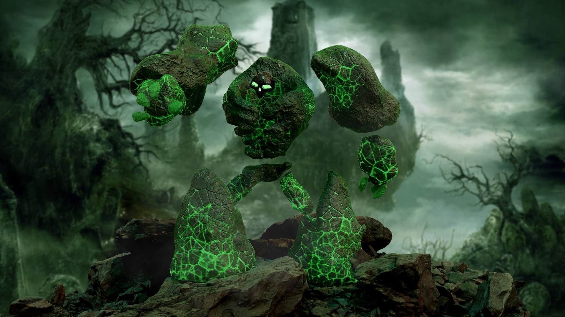 Elemental Stone Golem Rigged 3D - TurboSquid 1446714