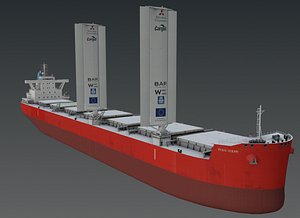 3D Pyxis wind-powered bulk carrier vessel model