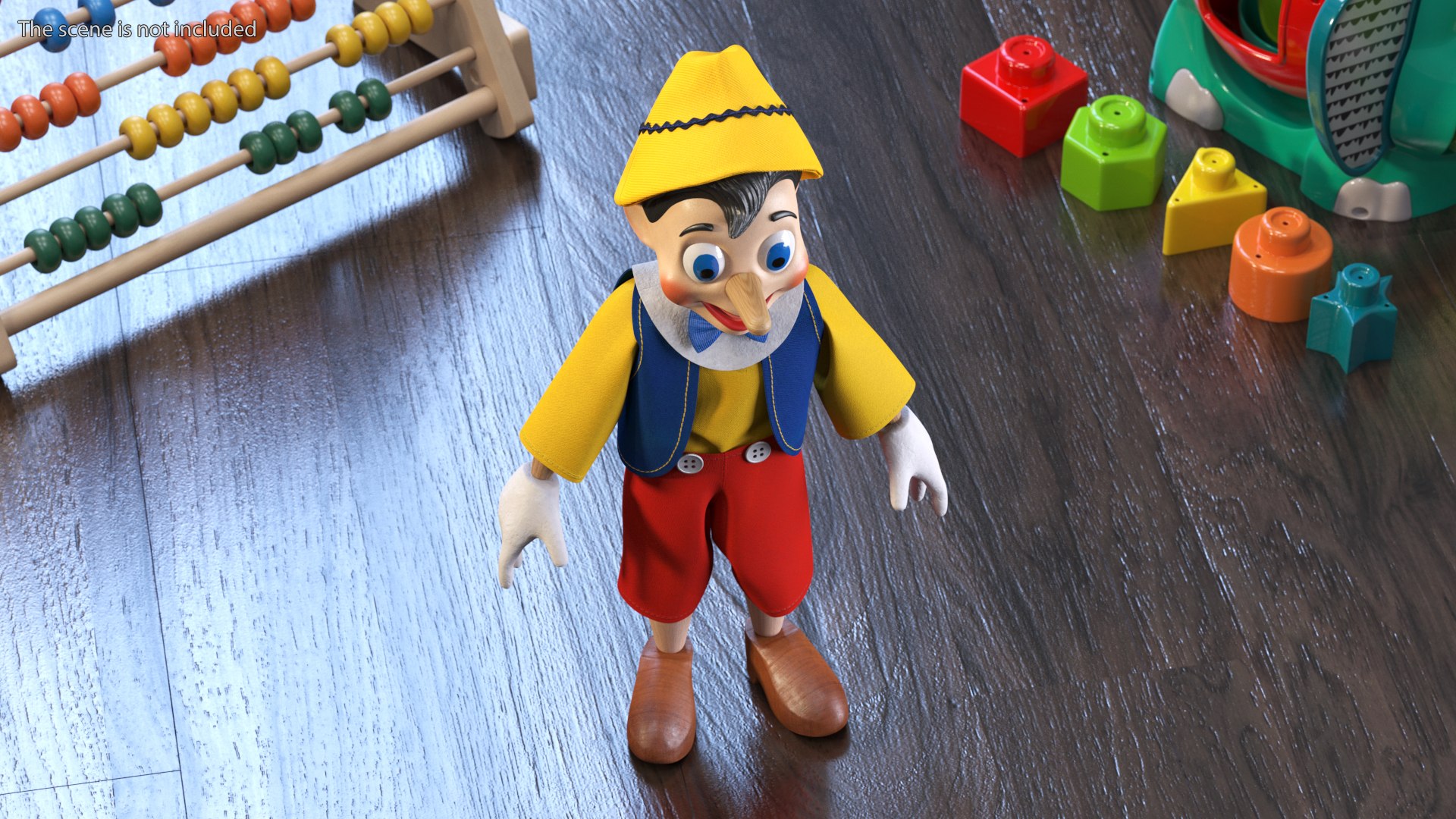 3D Pinnochio Wooden Doll Toy Rigged - TurboSquid 2062961
