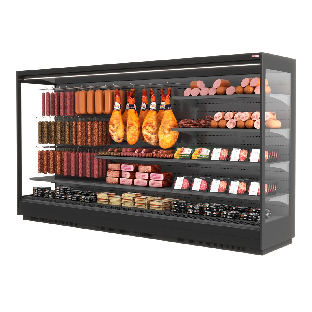 3D Refrigerated Showcase Berlino Meat - TurboSquid 2260420