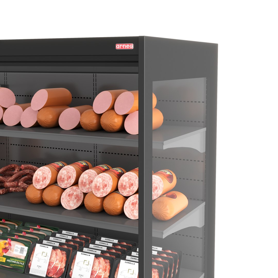 3D Refrigerated Showcase Berlino Meat - TurboSquid 2260420