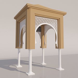traditional moroccan door 3D