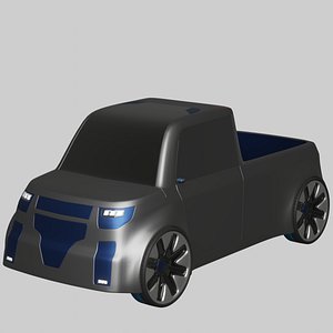 Concept styled pickup truck 1 3D model