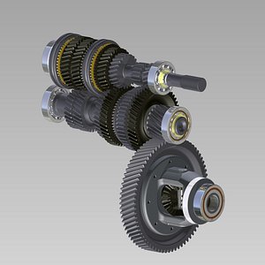 Manual transmission 3D model