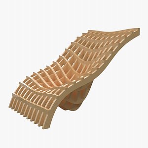 3D Modern Waffle Chair