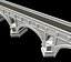 Multi-arch stone road bridge (Roman) .c4d