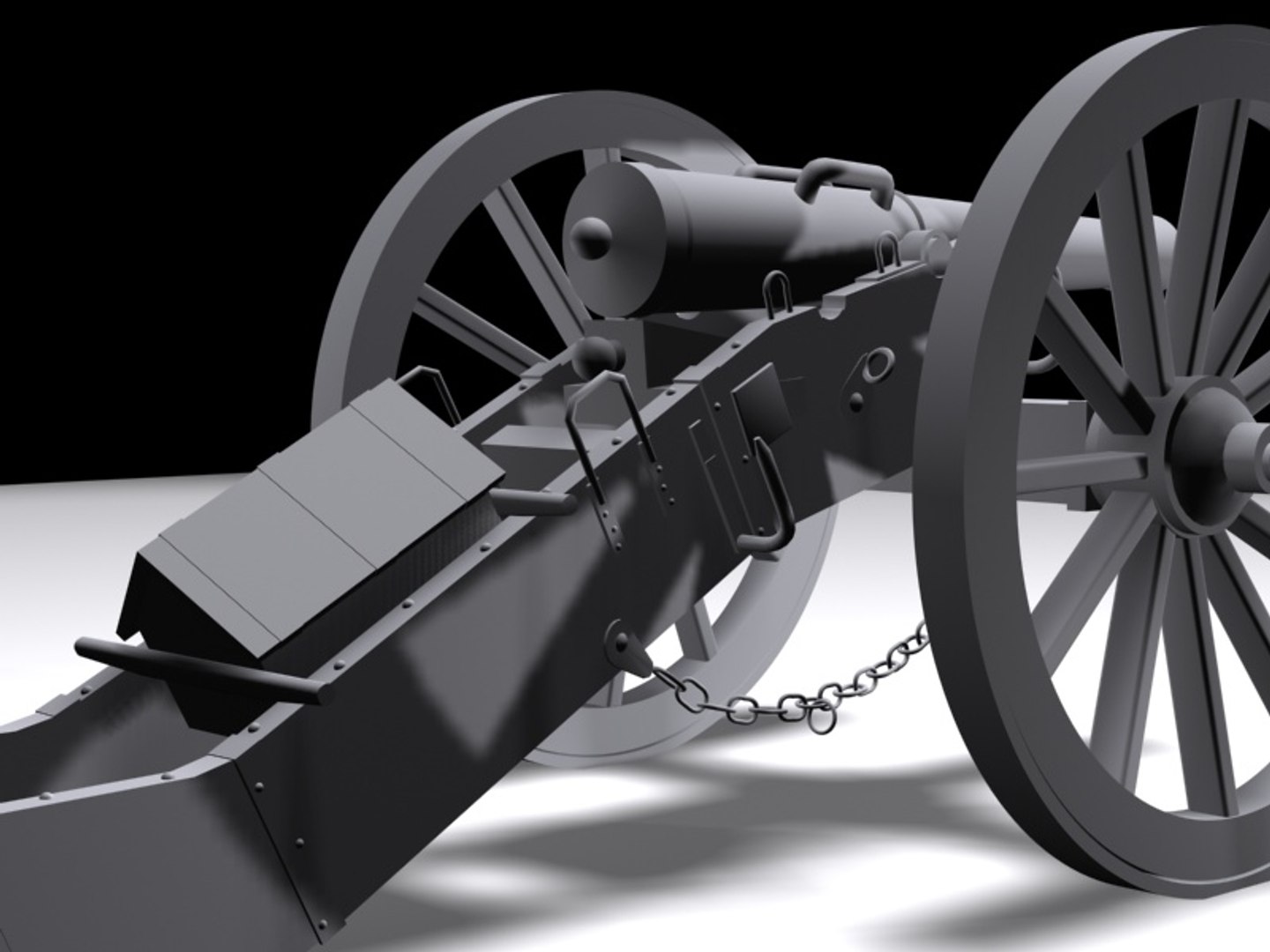 3d Model Napoleonic Cannon