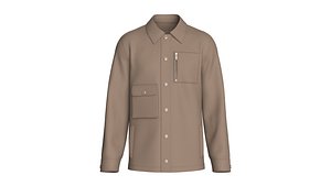 3D Men Utility Jacket With Multi Pockets