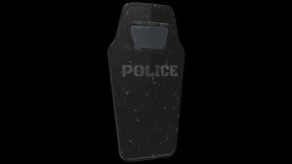 3D модель полицейский щит 03 - TurboSquid 2301034