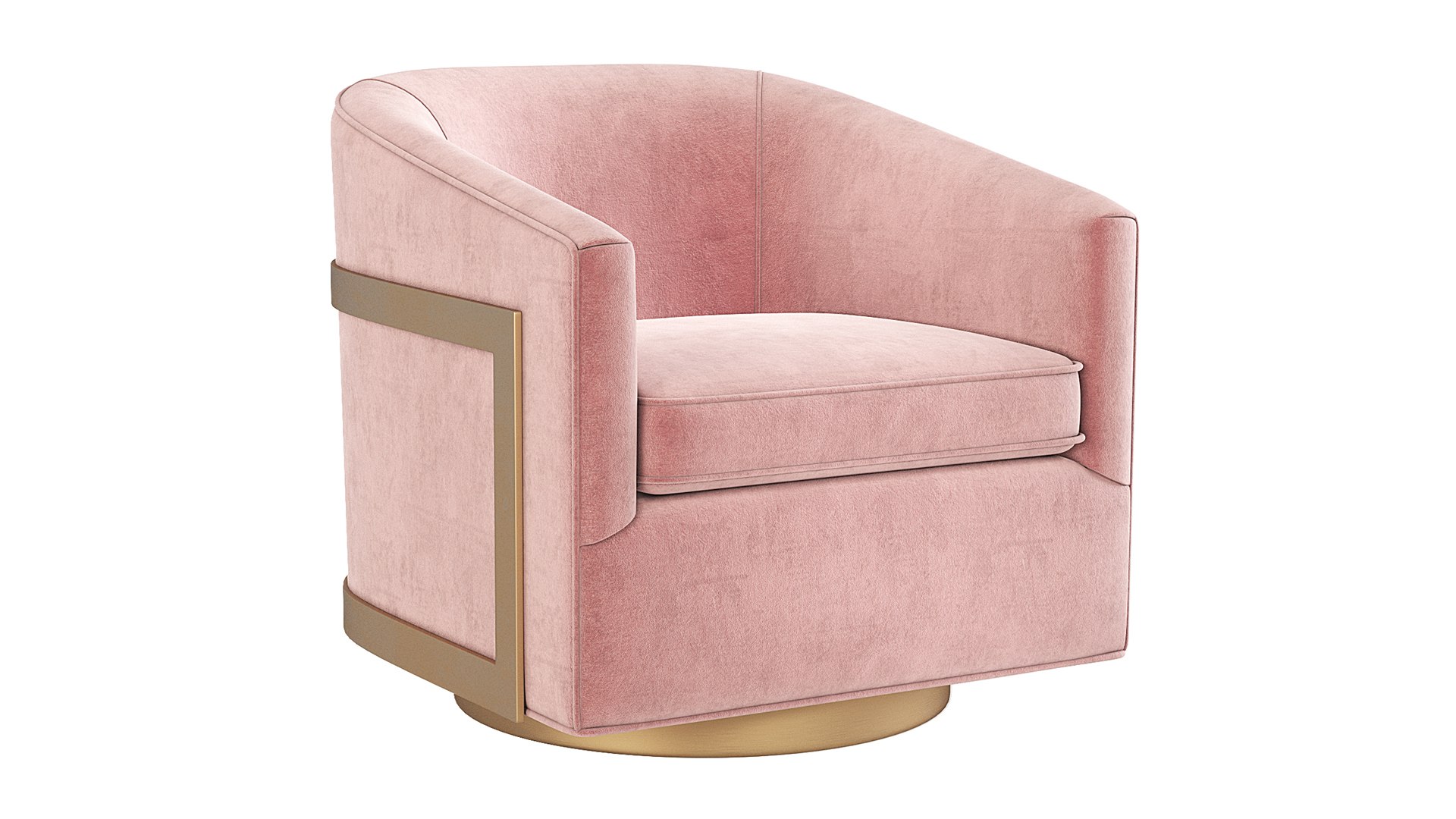 Reginald Swivel Chair Restoration Hardware RH Model TurboSquid 1832801