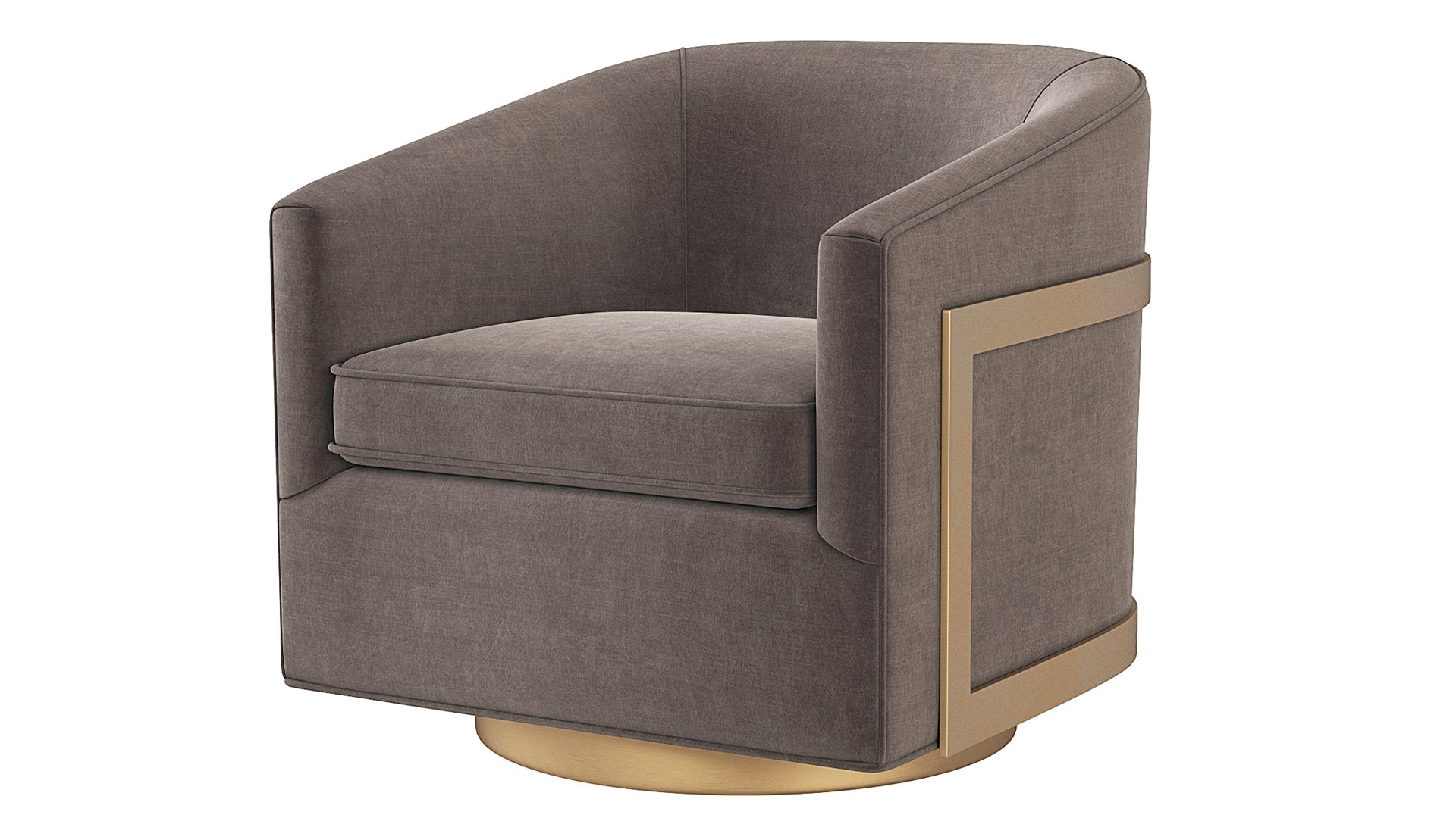 Reginald Swivel Chair Restoration Hardware RH Model TurboSquid 1832801