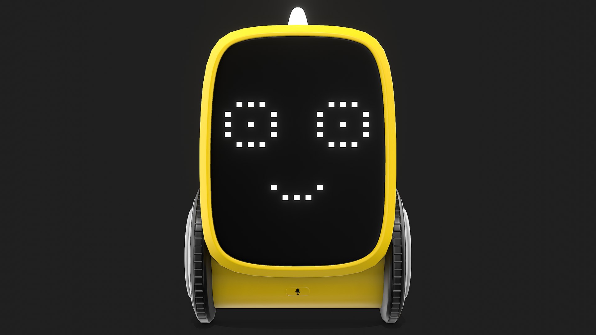 3D Yellow Small Cute Robot Toy Model - TurboSquid 2133869