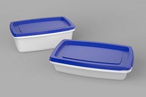 3D Plastic Containers model