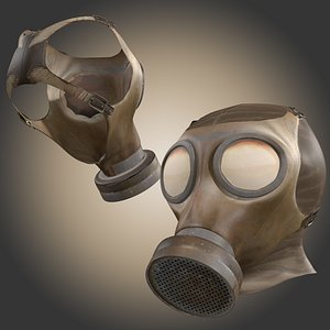Gas Mask Low-poly