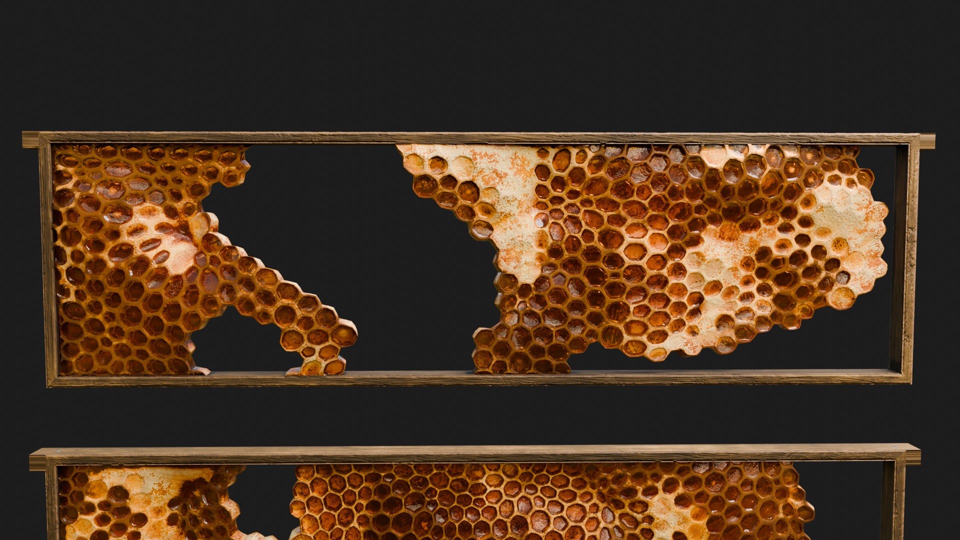 3D Honeycomb Frames model https://p.turbosquid.com/ts-thumb/MO/qaD9C7/Sh/preview0006/jpg/1738898271/1920x1080/fit_q87/b2b035f912034cf83decacab294f8e9f5f668daa/preview0006.jpg