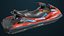 Jet Ski 01 Red Generic All PBR Unity UE Textures