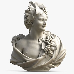 woman bust 3D model
