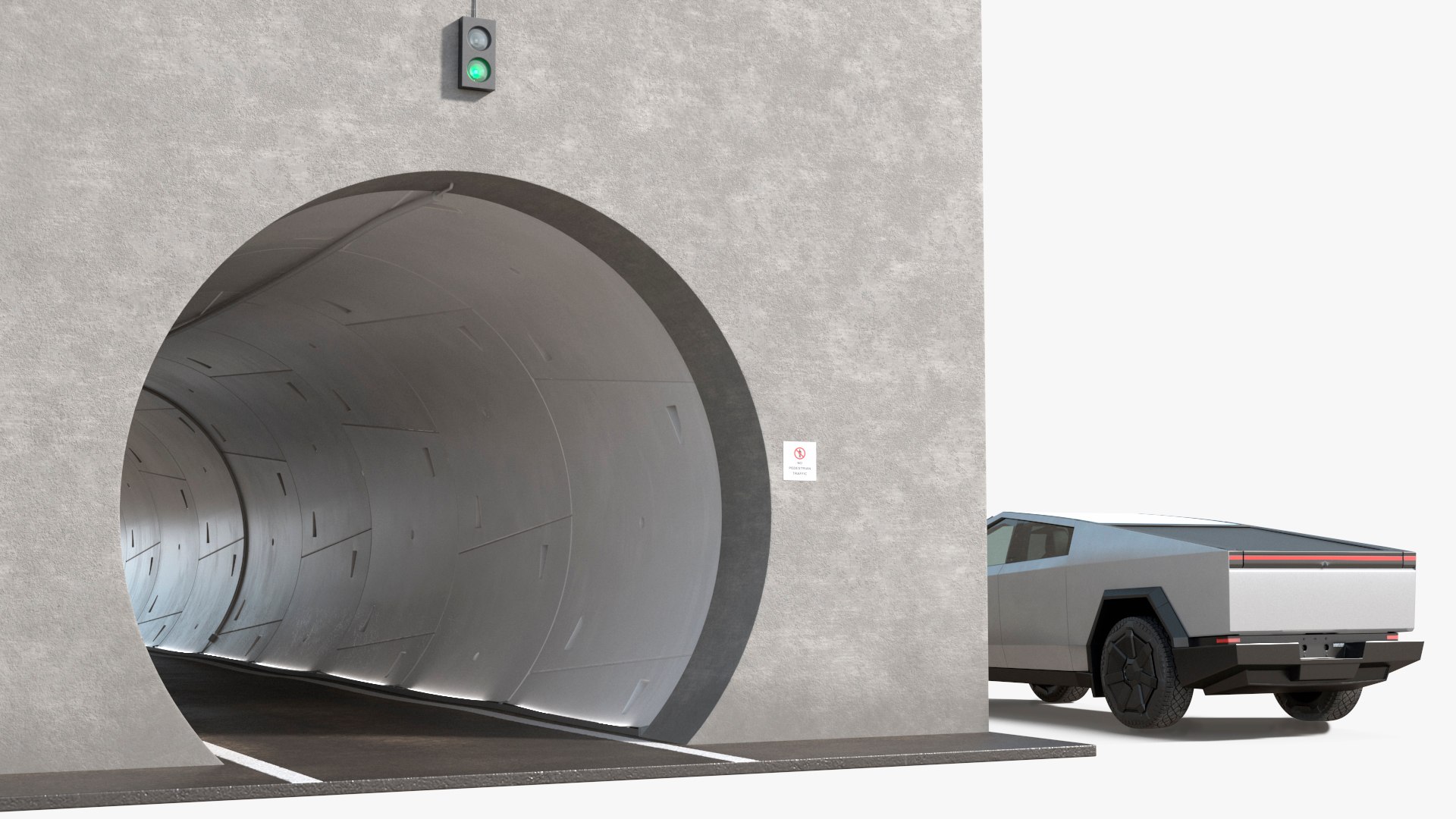Las Vegas Convention Center Loop Tunnel And Cybertruck 3D Model ...