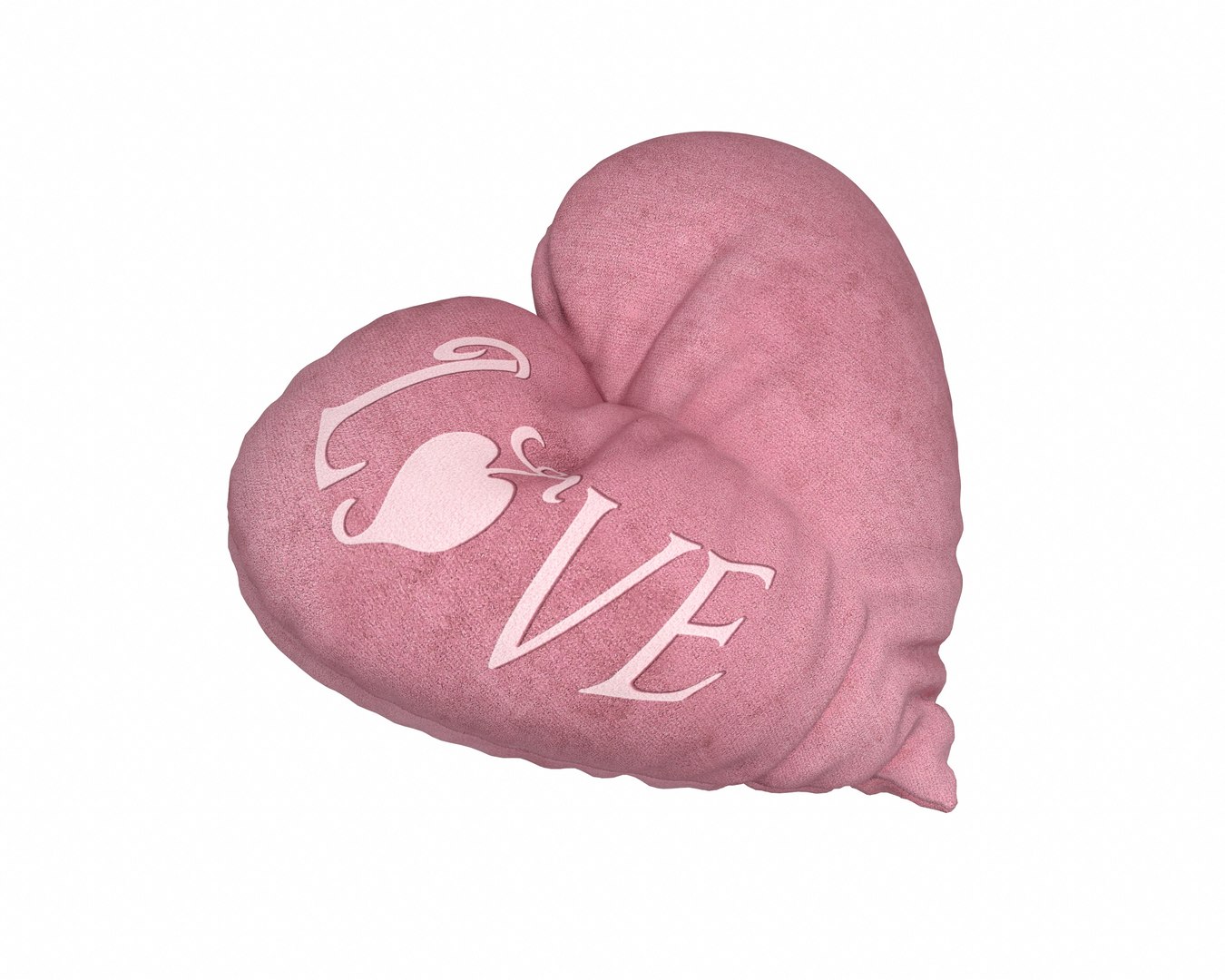 3D heart pillow love model TurboSquid 1271622