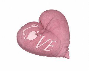 3D heart pillow - love model