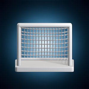 Goal Net Bookend Soccer 3D Printable Model 3D