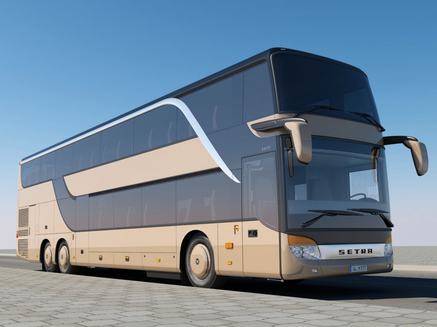 Setra S 431 3d C4d