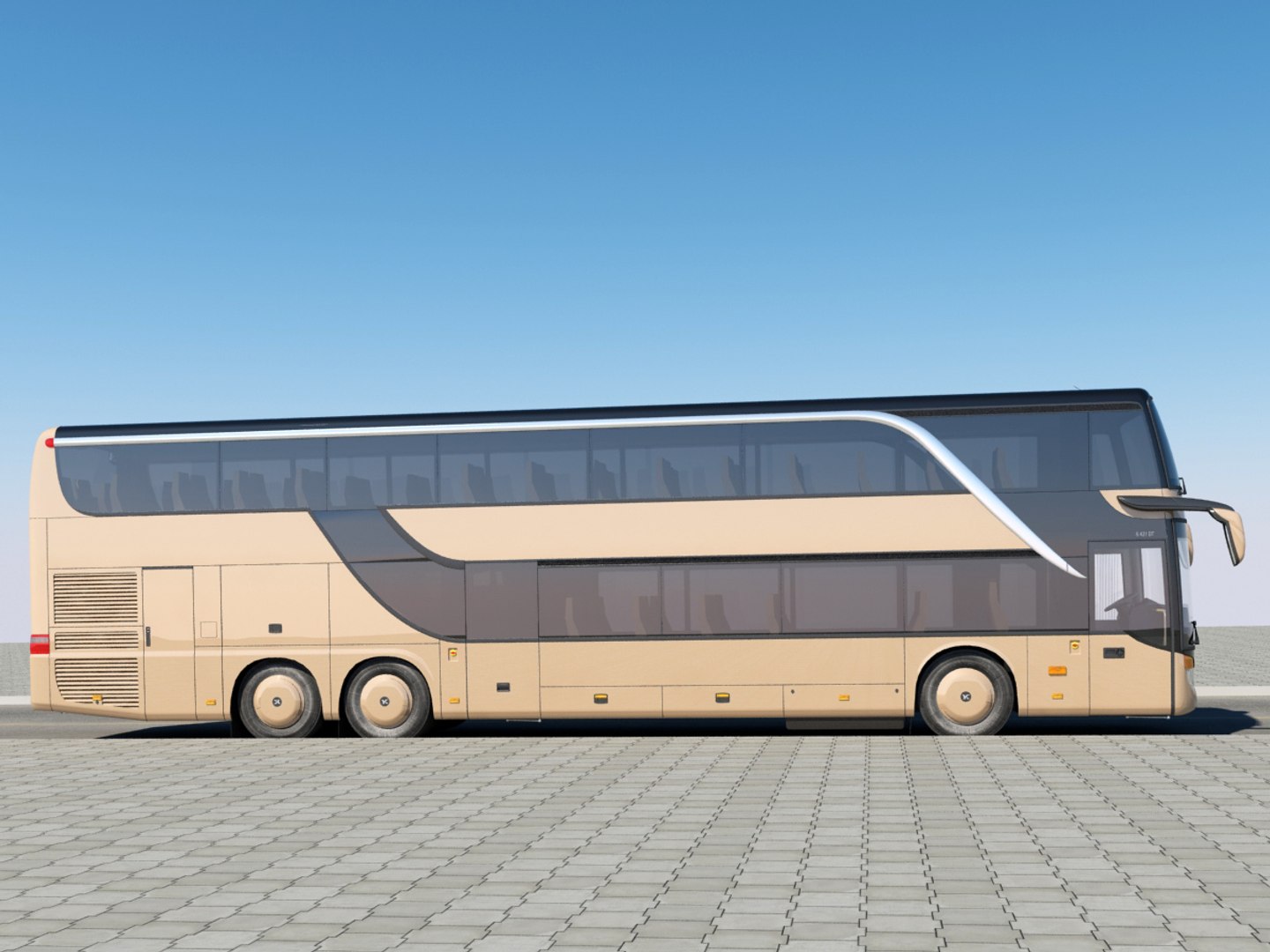 Setra S 431 3d C4d