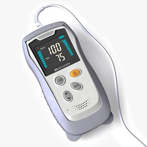 Digital Handheld Pulse Oximeter Rigged