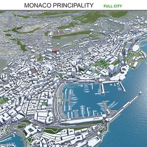 3D city area building model