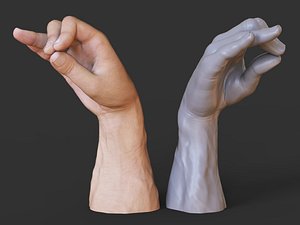 Male Hand Pose 06 3D model