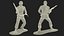 Soldat miniature avec mitrailleuse