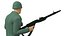 Soldat miniature avec mitrailleuse