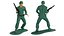 Soldat miniature avec mitrailleuse