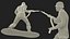 Soldat miniature avec mitrailleuse