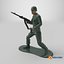 Soldat miniature avec mitrailleuse