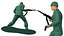 Soldat miniature avec mitrailleuse