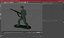 Soldat miniature avec mitrailleuse