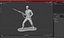 Soldat miniature avec mitrailleuse