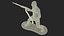 Soldat miniature avec mitrailleuse