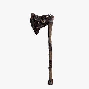 3D The Thousand-Eyed Hatchet  Organic Axe  Cursed Melee Weapon