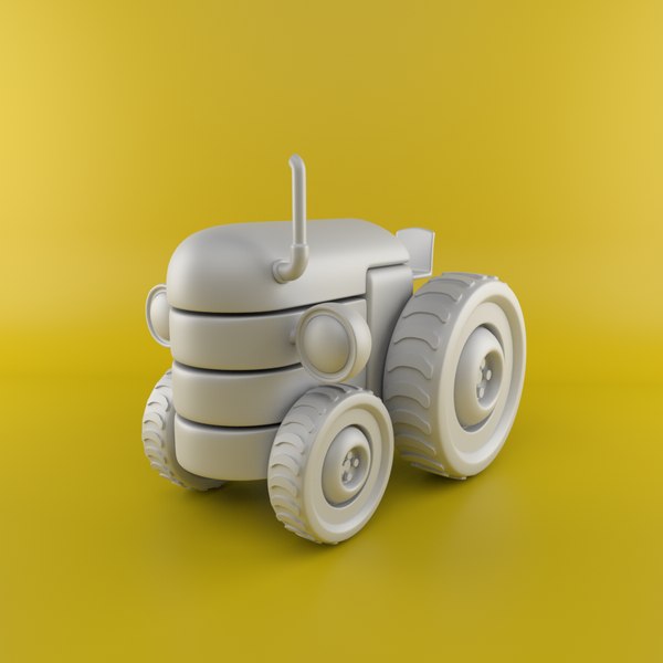 Trator de brinquedo dos desenhos animados Modelo 3D $49 - .fbx .obj .max -  Free3D