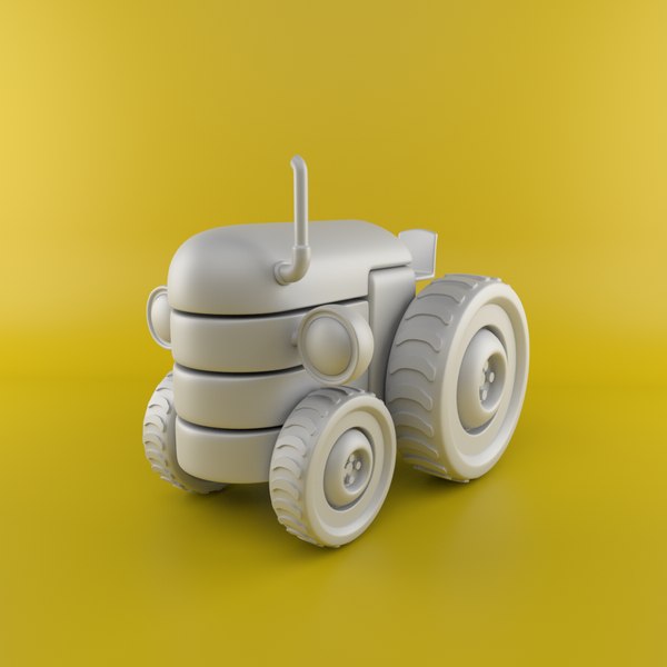 trator de brinquedo de desenho animado Modelo 3D - TurboSquid 1681001