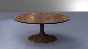 realistic dining table 3D model