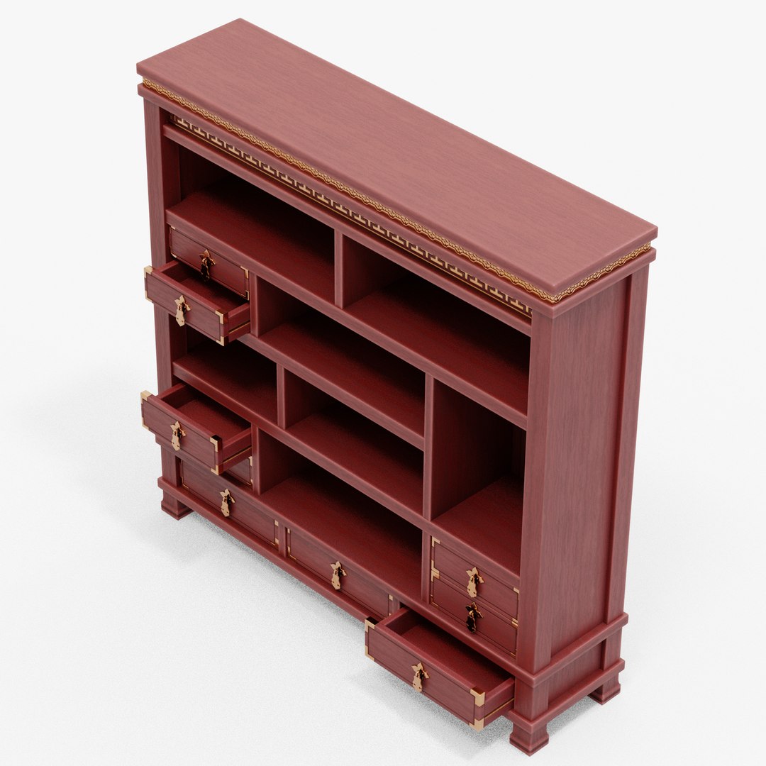 3D Chinese Trade Furniture Kit - 05 BookCase E Model - TurboSquid 2028733