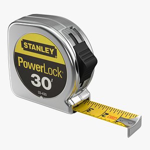 3d model tape measure stanley powerlock