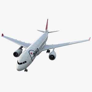 Jet Airliner Airbus A330-200 Northwest Airlines 3D Model